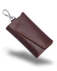 キーケース メンズ 本革 ６連 カードキーケース 鍵ケース 車 スマートキー対応 大容量 (ダークブラウン) [ダークブラウン]