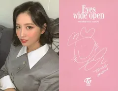 【中古】コレクションカード(女性) TWICE/モモ/バストアップ・裏面印刷サイン入り/CD「Eyes wide open」付属フォトカード