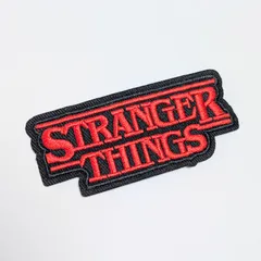 再入荷！送料無料！ ★刺繍アイロンワッペン★【 Stranger Things ( ストレンジャーシングス ) 】ストレンジャーシングスロゴダイカットワッペン〚アメリカン雑貨 アメトイ〛