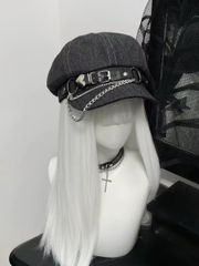 DimMoire ディムモアール ロゴ刺繍スウェードベレー帽 - メルカリ