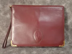 Cartier カルティエ マストライン クラッチバッグ セカンドバッグ ボルドー ヴィンテージ
