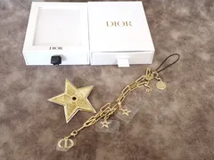 【未使用】Christian Dior クリスチャンディオール ノベルティ 2点 セット スターオーナメント マルチチャーム ストラップ 星 CDロゴ 箱付