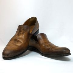 52万円 Berluti カーシヴ ガレ スクリット レザー ローファー 6.5 