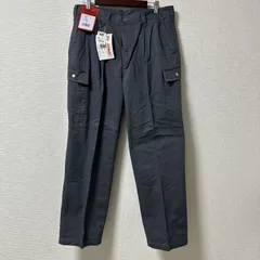 新品未使用 タグ付き (^w^)b WORKMAN ワークマン ワークマン カーゴパンツ ワークパンツ タック入り 多機能ポケット 無地 WARNING! OPEN ST ダークグレー チャコールグレー 濃灰 メンズ サイズ 91cm OM11167HG