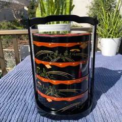 重箱　四段重　取手付き　おせち料理