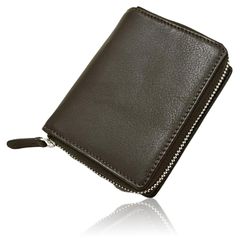 [Brand New] [avv] Men's Wallet, Bi-fold Wallet, Billfold, Genuine Leather, Lightweight, Coin Purse, Multifunctional, Large Capacity, Father's Day Gift (Dark Brown) 1