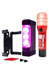 rcエーモン(amon) 第2世代パープルセーバー 専用ホルダー付＋非常信号灯 緊急安全セット 高速道路での緊急停車時に 土屋圭市氏推奨 4866 販売ルート限定品 7ed165b1