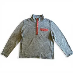 Eddie Bauer ハーフスナップ フリースプルオーバー グレー Size XL