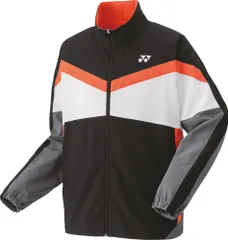 ヨネックス YONEX テニス ユニ裏地付ウォームアップシャツ ジャケット ジャージ アウター 長袖 練習 トレーニング 部活 クラブ 再生ポリエステル UVカット メンズ レディース  50143 007 ブラック