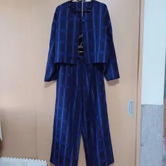 セットアップ　ワイドパンツ&ジャケット　着物リメイク「340」ハンドメイド