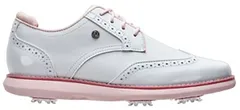 フットジョイ レディース シューズ スニーカー FootJoy Womens Wing Tip Traditionspiked Golf Shoes WhitePink ホワイト