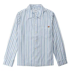 リズム メンズ トップス シャツ 長袖 Rhythm Stripe LongSleeve Shirt Mens Blue ブルーのサムネイル