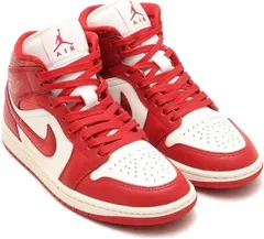 [ナイキ] エア ジョーダン 1 ミッド SE AIR JORDAN 1 MID SE セイル/レッド HJ9337-106 27.5cm [27.5 cm]