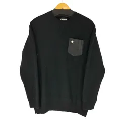 ショット Schott LEATHER POCKET CREWNECK SWEATER メンズ import：L のサムネイル