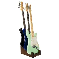 【送料無料】STRICH ギタースタンド 3本掛け 木製フロアギターラック フロントディスプレイ 省スペース 自宅 スタジオ ステージ用 マルチギタースタンド