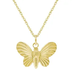 Celebration Gems レディース アクセサリー ネックレス・チョーカー・ペンダントトップ レース Celebration Gems 10k Gold Butterfly Pendant Necklace 10k Gold ゴールド