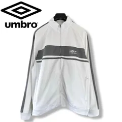 【希少XL】UMBRO アンブロ トラックジャケット 白 グレー Y2K ゆるダボ オーバーサイズ
