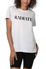 アンブランデッド レディース トップス Tシャツ グラフィック Unbranded Juniors Suburban Riot Radiate Loose Graphic Tee White ホワイト