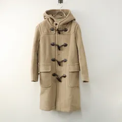 オールドイングランド OLD ENGLAND Joshua Ellis カットジャガード フードダッフルコート 34 ベージュ┃ジョシュアエリス【2400014853582】