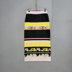 s春特価s35 O'2nd オッズセカンド ニット ロング丈スカート 54 n2005