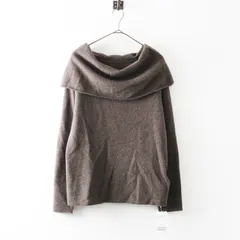 未使用 2025AW ドゥーズィエムクラス Deuxieme Classe Fluffy Off Shoulder ニット F＼ブラウン ウール オフショルダー【2400014862959】