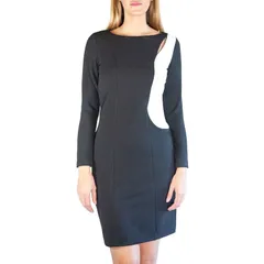 ニナレオナルド レディース トップス ワンピース カットアウト カラーブロック Womens Nina Leonard Colorblock Cutout Sheath Dress Black Ivory アイボリーのサムネイル