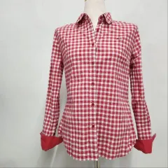 ラコステ レディース レッド テック 長袖 シャツ 36