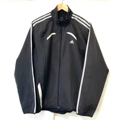 (^w^)b adidas アディダス CLIMA365 ジップアップ トラック ジャケット トレーニング スリーライン スポーツ 運動 ランニング 練習着 ジム ウォーキング ブラック メンズ サイズ L