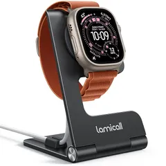 【スタンドのみ】Lamicall Apple Watchシリーズ対応 充電器スタンドApple Watch Ultra 3 2 Series 11 10 9 8 7 6 5 4 3 2 1 SE SE2 SE3 38・40・41・42・44・45・46・4 0