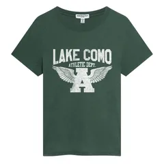 アンブランデッド レディース トップス Tシャツ グラフィック Unbranded Juniors Suburban Riot Lake Como Athletic Dept Loose Fit Graphic Tee Dark Green グリーン