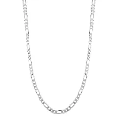 Sunkissed Sterling レディース アクセサリー ネックレス・チョーカー・ペンダントトップ レース Sunkissed Sterling Figaro Chainecklace Silver Tone シルバー