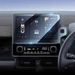 Lamicall トヨタ シエンタ 10系専用 ナビ保護ガラスフィルム 10.5インチ 1:1高精度カット 高透過率 9H強化ガラス フィルム 傷防止 高感度タッチ 撥水撥油 液晶保護フィルム 耐衝撃 反射防止 画面保護シート 自己吸着 貼付け簡単 スクリ 0