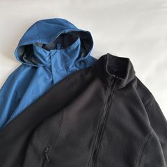 00s〜/LANDS'END/ランズエンド/3wayジャケット/ナイロン/フリース/フード収納/ブルー×ブラック/jmaple