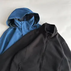 00s〜/LANDS'END/ランズエンド/3wayジャケット/ナイロン/フリース/フード収納/ブルー×ブラック/jmaple