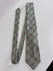 極美品 BURBERRY バーバリー 英国製 ノバチェック ネクタイ シルク