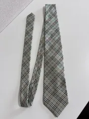 BURBERRY LONDON バーバリーロンドン　ネクタイ　ノバチェック　総柄　シルク100% 日本製　グリーン