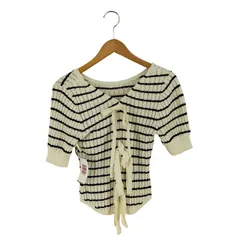 スナイデル snidel バックオープンリボンニットTOPS レディース ONE SIZE 