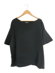 アースミュージック&エコロジー EARTH MUSIC & ECOLOGY Tシャツ フレアスリーブ 半袖 無地 サイズF 黒 QQQ