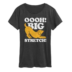アンブランデッド レディース トップス Tシャツ グラフィック Unbranded Womens Dog Oooh Big Stretch Graphic Tee Heather Charcoal チャコール