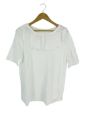 グリーンレーベルリラクシング ユナイテッドアローズ green label relaxing Tシャツ カットソー クールネック 半袖 無地 ビッグ 襟 白