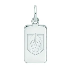 ロゴアート レディース アクセサリー ブレスレット・バングル・アンクレット LogoArt Sterling Silver Vegas Golden Knights Tag Pendant Silver シルバー