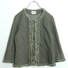 INGEBORG♡インゲボルグ】《美品》 デニム フリルジャケット 2WAY