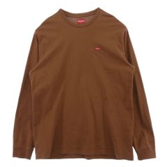 Supreme 21fw スモールボックスロゴ ロンt ダークブラウン - メルカリ