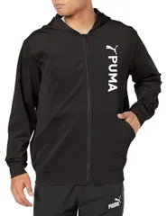 [プーマ] トレーニング ジャージ 吸水速乾 FIT DOUBLE ニット フルジップフーディー 524674 メンズ 23年秋冬カラー ブラック(01) M [23年秋冬カラー プーマ ブラック(01)] [M]
