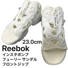 Reebok 23cm リーボック インスタポンプフューリー サンダル　フロントジップ