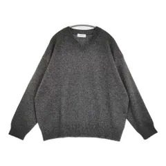 かぐれ ヤクウールVネックニット 定価19800円 GAA7-22S003 セーター ニット 25AW チャコールグレー レディース かぐれ【中古】6-0227T♪のサムネイル