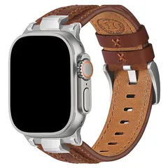 [Wristitani] アップルウォッチ バンド 本革 レザー 44mm 45mm 46mm 49mm iWatch Ultra 3/2/1 Series 11 10 9 8 7 SE3 SE2 SE 6 5 4 3 に対応 交換ストラップ 取付簡単 男 1