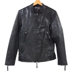 ◆BACKNUMBER バックナンバー シングルライダースジャケット 山羊革 ゴートレザー 細身 メンズ