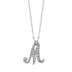 1928 レディース アクセサリー ネックレス・チョーカー・ペンダントトップ レース 1928 Script Initial Necklace M