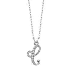 1928 レディース アクセサリー ネックレス・チョーカー・ペンダントトップ レース 1928 Script Initial Necklace C